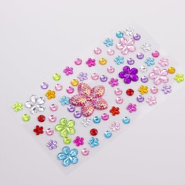 Colorful Nail Stickers Gem Stickers, Rhinestone Stickers for Crafts, Self Adhesive Jewel Stickers, Acrylic Bling Gems Jewels Stickers Stick on Gems (Gem Stickers-2, Gem Stickers)