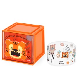 LEGAMI - Cutie Cubes Tiger Desk Organiser Storage Box Sticker Sheet Included Stackable Multifunctional ABS 90 x 90 x 100 cm