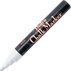 Bistro Chalk Marker,6mm Tip,Erasable,Water-Based,White Color: White