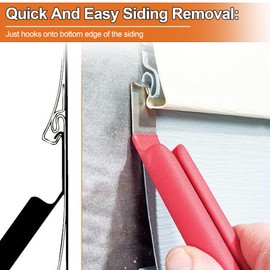 Vinyl Siding Removal Tool, Vinyl Siding Tool with Extra Long Non-Slip Grip Handle for Installation and Removal House Vinyl Siding - Vinyl Siding Repair Kit Avoid Damaging Vinyl Siding