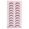 False Eyelashes 3D Lashes Natural Look Fake Eyelashes Clear Band