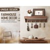 Rebee Vision Farmhouse Key Holder for Wall - Decorative Wooden