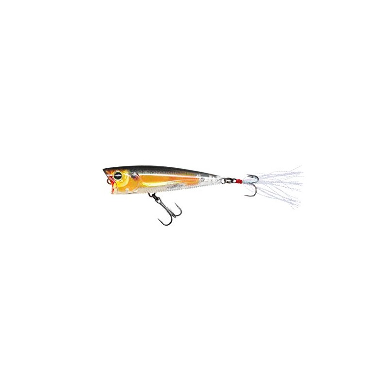 Yo-Zuri 3DR Popper Floating Lure, 2 5/8", Real Golden Shiner