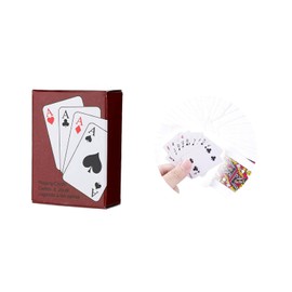 SaveSooo Mini Playing Cards Miniature, 2.0 x 1.5 inches (5.2 x 3.8 cm), Cute Game Poker Paper Playing Cards, Family, Cards, Characters, Parties, Funny, Goods, Funny, Decoration, Mini, Small, Palm