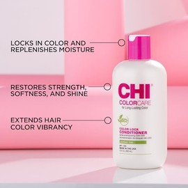 CHI ColorCare - Color Lock Conditioner 12 fl oz- Gently Cleanses, Balances Moisture and Nourishes Hair Without Fading Color Treated Hair