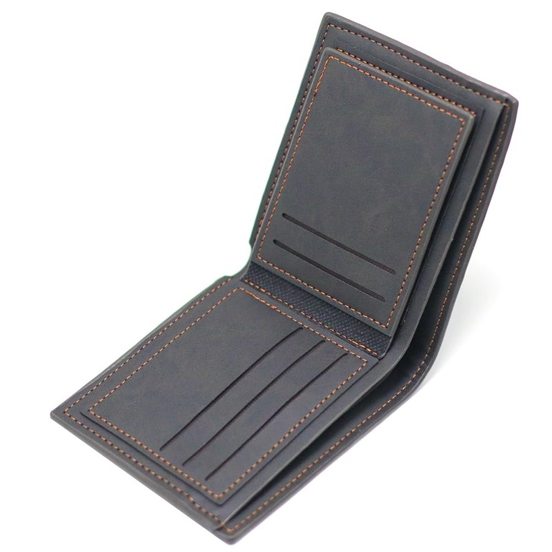 ROUGH FIT Men RFID Blocking Bifold Wallet, PU Leather Credit
