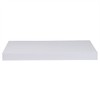Home Basics Floating Wall Shelf White 18" (Single Pack) Contemporary
