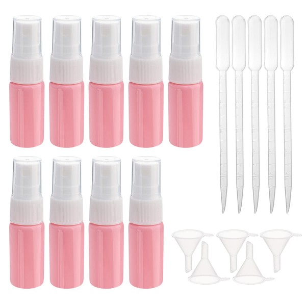 Newzoll 9pcs 10ml Glass Spray Bottle for Essential Oils Small