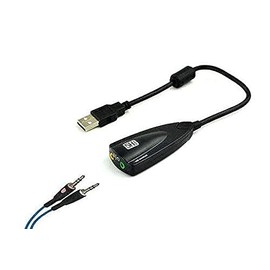 Surround Gaming Headset USB to 3.5mm Jack Stereo Headset Adapter Designed for LogitechGamingHeadsets G430 & G230 (White or Black, Depending on Availability)