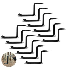 GBACHOOSE 12 Pack Tree Steps, 4 inch Screw in Tree Steps for Hunting, Tree Steps with Slip-Resistant knurling Pattern, Screw Mount for Climbing to Tree Stands and Hunting Climbing