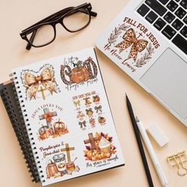 Fall Christian UVDTF Cup Wraps - 20 Sheets Fall Vibes Bible Verse Rub on Transfers for Crafting UV DTF Cup Wraps for 16 OZ Autumn Harvest Religious Cup Wrap Transfer Stickers for Glass Wood Crafts