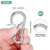M METERXITY 4-Pack Spring Snap Hooks, M5 304 Stainless Steel