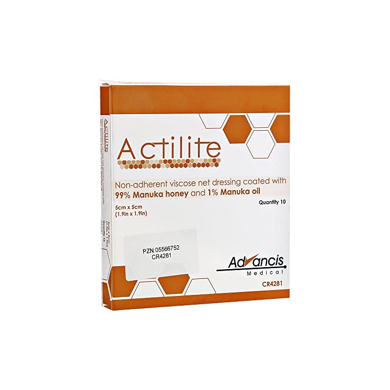 Advancis Medical 99XX9150 Actilite Dressing Pad, 5cm x 5cm, Pack