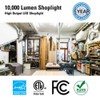 Metalux SHP 4 ft. 128-Watt Equivalent, 10000 Lumens Integrated LED,