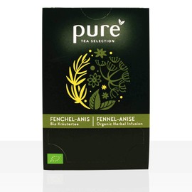 Pure Tea Selection Fenchel Anis Bio | Bio-Kräutertee | 100 % Bio-zertifiziert | 100% natürliche Zutaten | 25 Teebeutel aus Maisstärke gewebt und industriell kompostierbar | 25 x 2,5g