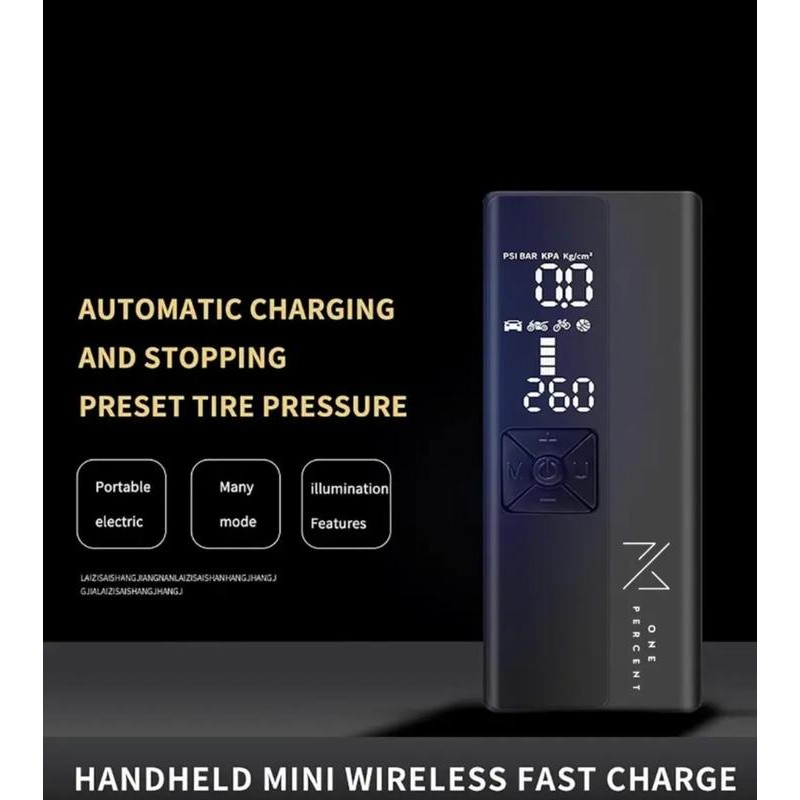 2023 One Percent Portable Digital Air Compressor 150 PSI Electric