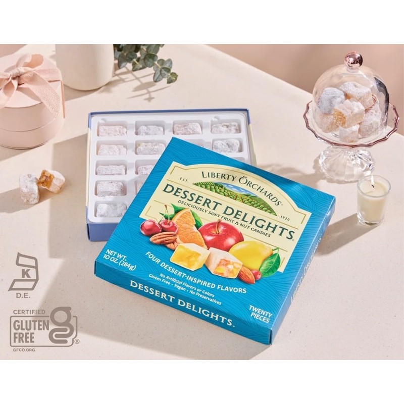 Liberty Orchards Fruit Delights and Dessert Delights, 20 oz. Bundle