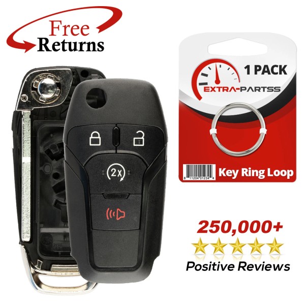Extra-Partss Remote Shell Case Pad Replacement No Electronics For Ford