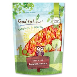 Food to Live Diced Fruits Mix, 4 Pounds - Contains Dreid and Diced Mango, Pineapple, Papaya. Sweetened, Unsulfured, Candied Vegan Snack, Kosher, Bulk, Great for Culinary Use and Baking