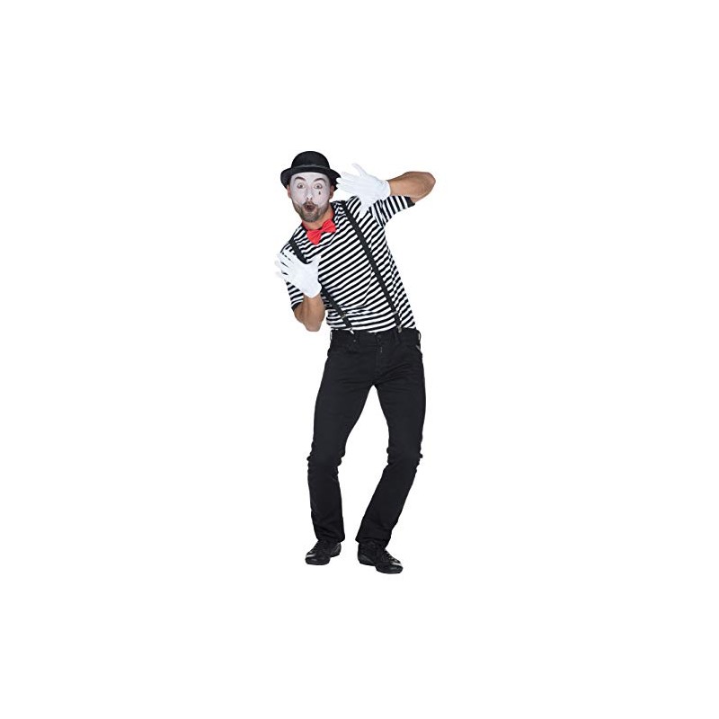 Rubie's Rubies Striped Shirt Short-Sleeved Black/White, black-white