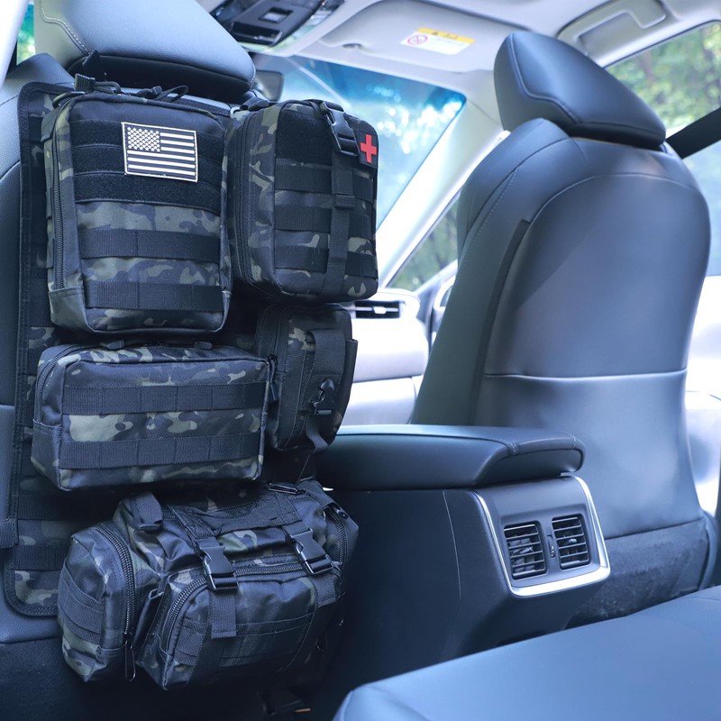 Universal Tactical Car Seat Back Organizer Bag Tactical Molle Vehicle