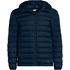 Lands' End Mens Hooded Wanderweight Down Jacket Radiant Navy Regular