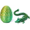 3D Printed Dragon in Egg,8.5CM Mini Dragon Egg,Flexible Joints Home