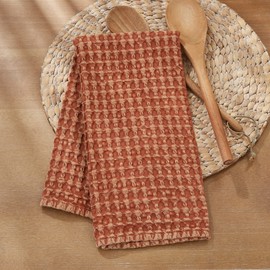 Split P Waffle Weave Towel - Terracotta