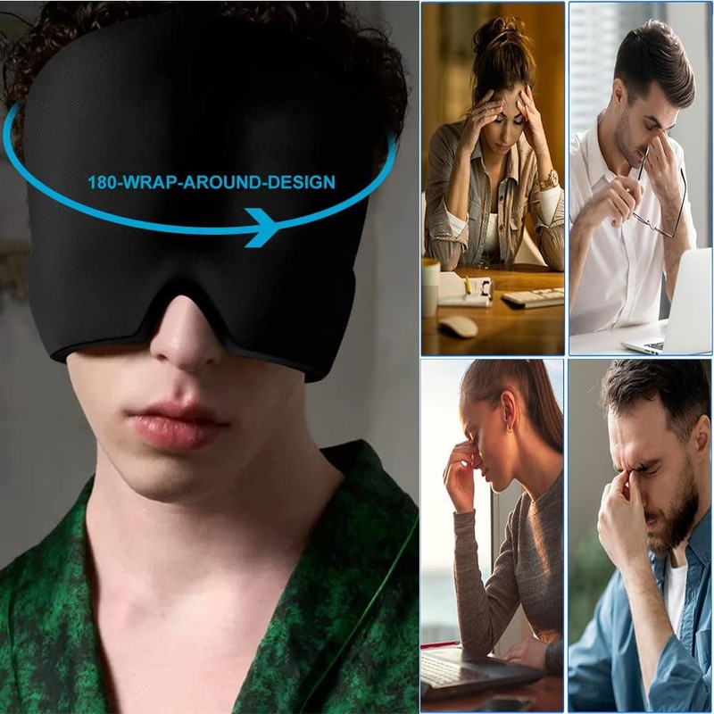 Migraine Mask, Headache Mask, Headache Hat, Cold Therapy Cap, Sleeping