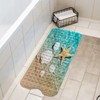 LNOND Summer Beach Bathtub Mat Non Slip, 40 X 16