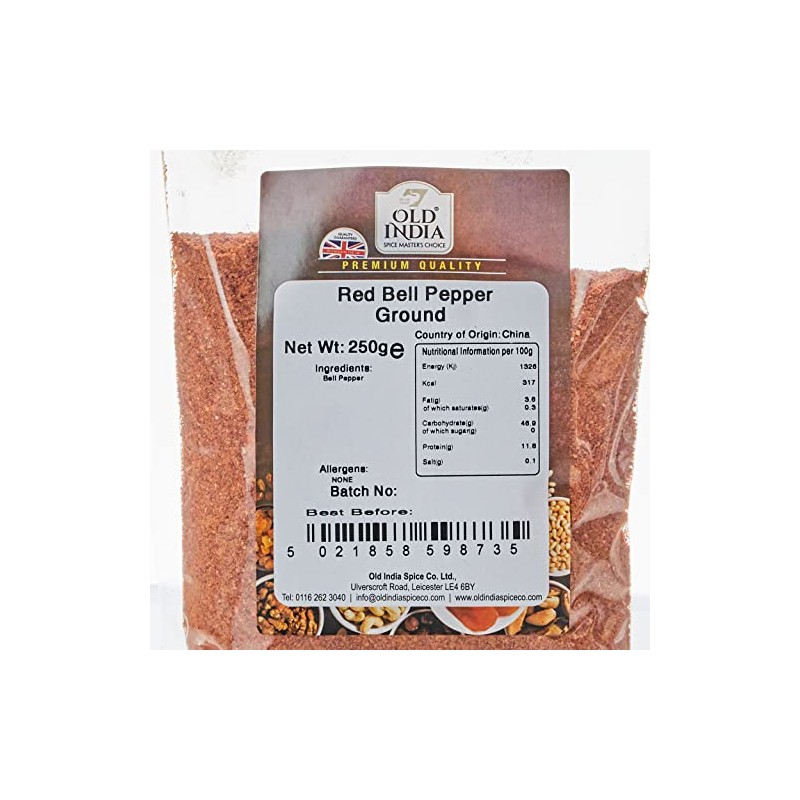 Old India Red Bell Pepper Ground 250g