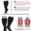 Zingso Wide Calf Compression Socks for Women and Men, 2