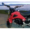 i5 Black Handle Bar End Mirrors compatible with Honda Grom