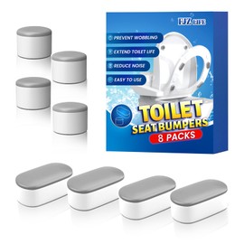 FJZLIFE Bidet Toilet Seat Bumpers-8pk, Universal Non-Slip Rubber Bumpers Pads for Toilet Seat & Lid, Strong Adhesive-Stop Wobbling，Slamming & Noise，Bidet Spacers for Home & Hotels