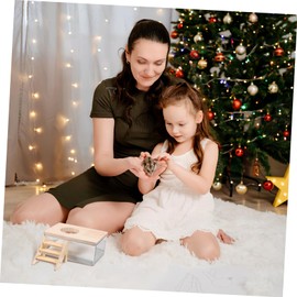 CORHAD 1 Set Hamster Sand Bath Kit Green Bath Pot Ladder and Scoop for Small Animal Sand Bathing