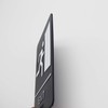 Black & White ADA Exit Sign with Braille-9" x 6"