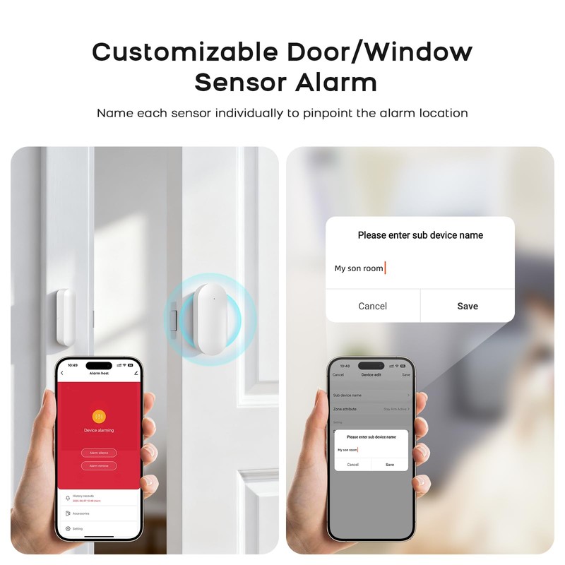 Home Security Systems,22Piece WiFi+GSM/4G with 2K HD Camera Wireless Home