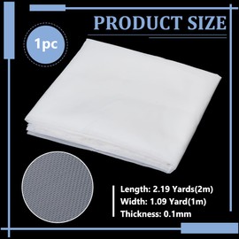 BENECREAT 250 Mesh Nylon Filter Mesh, 2x1m/78.7x39.4 in Fine Mesh