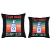 Germaphobe Team Hand Sanitizer Funny Throw Pillow