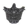 LayLax, Skull Face Guard, Shadow Black, Protective Mask for Survival