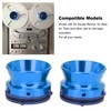 1 Pair NAB Hub Adapters Polished Aluminum Alloy Universal Loading