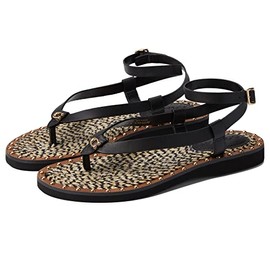 COACH Gracey Leather Sandal Black 7.5 B (M)
