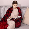 Sunvivi Heated Throw 50" x 60", Electric Blanket Double-Layer Flannel
