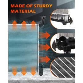 OCPTY Auto Parts Radiator Replacement for 2011-2014 for Dodge for Durango 3.6L 2011-2015 2017-2020 for Dodge for Durango 5.7L 2018-2020 for Dodge for Durango 6.4L 2011-2015 for Grand Cherokee 3.6L