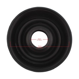 TOMALL Replacement Headlight Dust Cover 75 mm 2.95 Inch Rubber Seal with 20 mm Hole (Pack of 2)