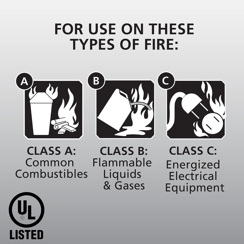 Kidde Pro 210 2A:10-B:C Fire Extinguisher, Rechargeable, Multi-Purpose for Home