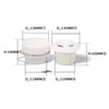 RV Mini Vent Fan White Round Noiseless Compression Resistant Vent