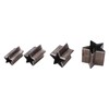 4 Pcs Leather Cutting Dies, Star Shape Alloy Steel Hollow