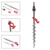 Aluminum Ground Anchors, 12-Pack Heavy-Duty Screw Stakes
