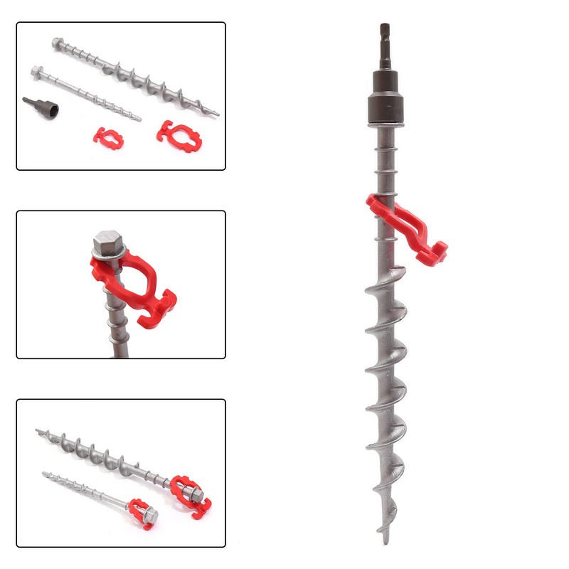 Aluminum Ground Anchors, 12-Pack Heavy-Duty Screw Stakes